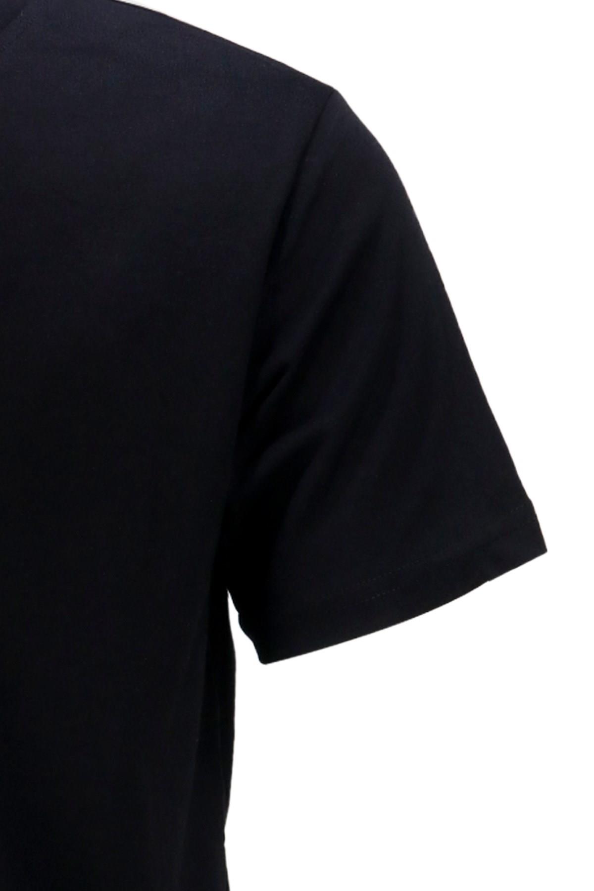 T-ShirtShinzoneErkek Bisiklet Yaka Mevsimlik Adventure Baskılı Standart Fit Siyah T-Shirt