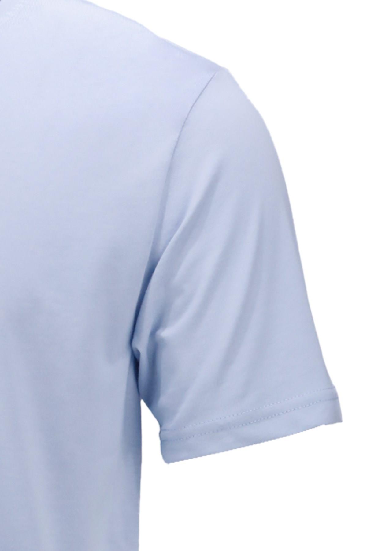 T-ShirtShinzoneErkek Bisiklet Yaka Mevsimlik Adventure Baskılı Standart Fit Mavi T-Shirt