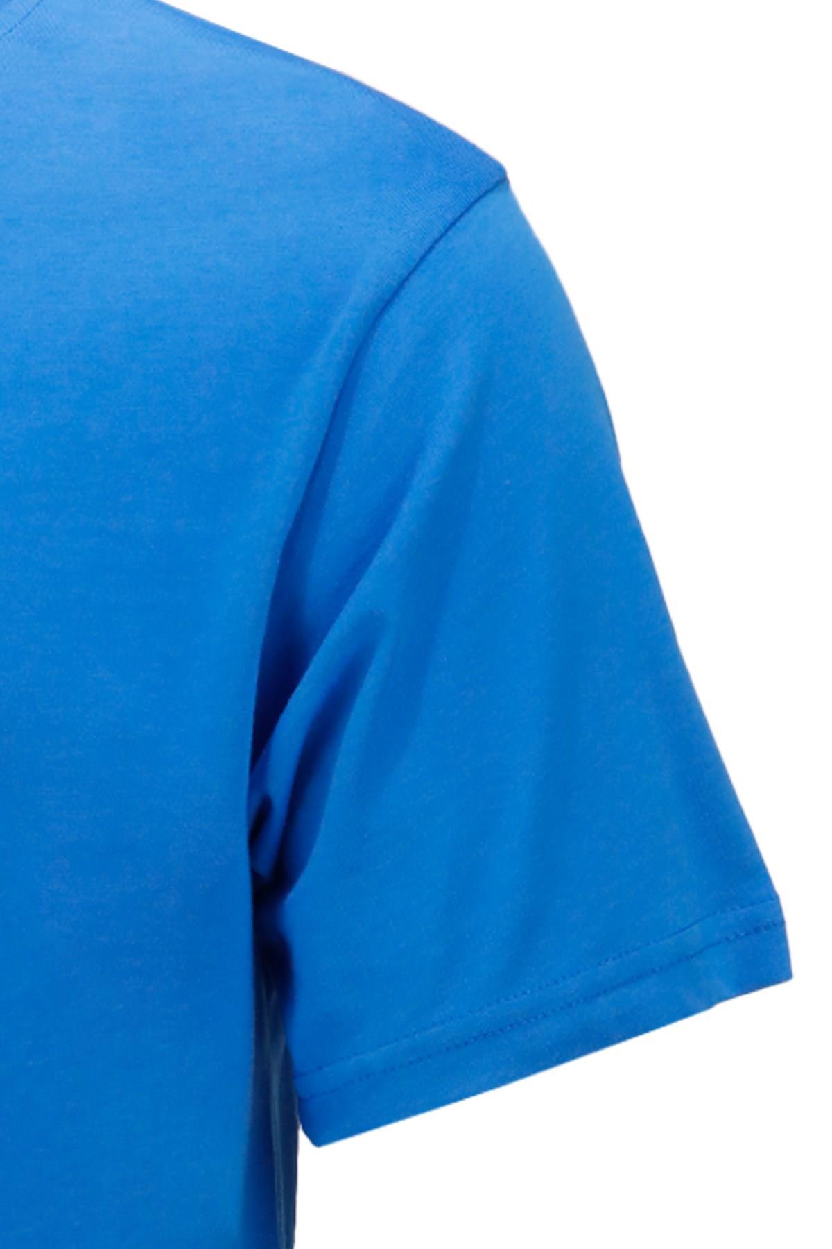 T-ShirtShinzoneErkek Bisiklet Yaka Mevsimlik Adventure Baskılı Standart Fit Royal T-Shirt
