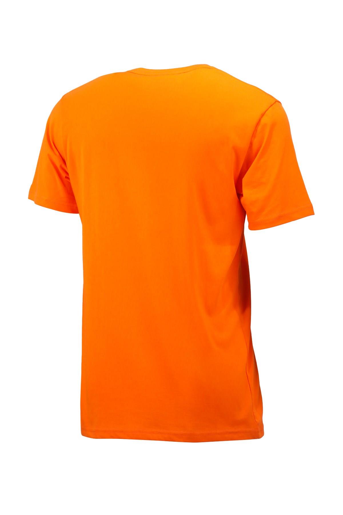 T-ShirtShinzoneErkek Bisiklet Yaka Mevsimlik Adventure Baskılı Standart Fit Turuncu T-Shirt