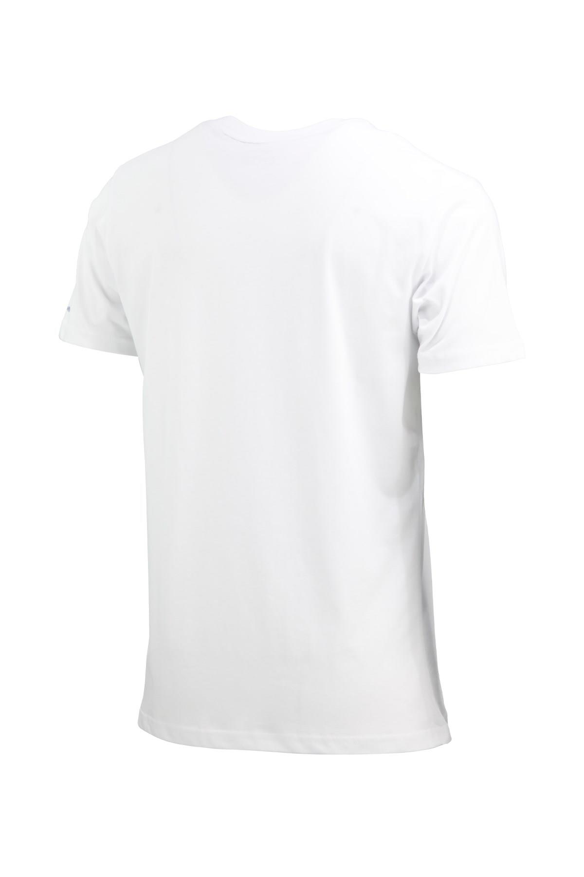 T-ShirtShinzoneErkek Bisiklet Yaka Mevsimlik Göğüs Baskılı Standart Fit Beyaz T-Shirt