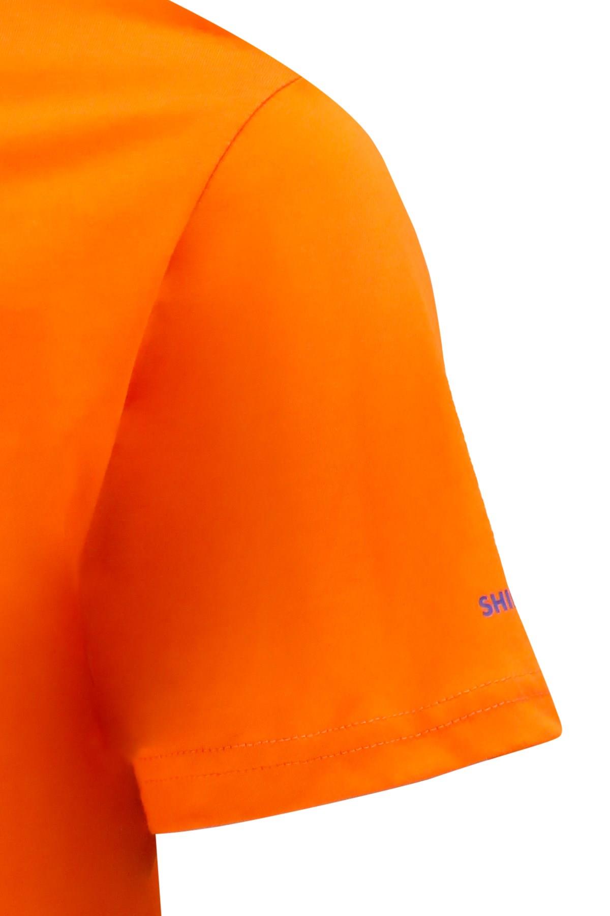 T-ShirtShinzoneErkek Bisiklet Yaka Standart Fit Discovery Göğüs Baskılı Turuncu T-Shirt