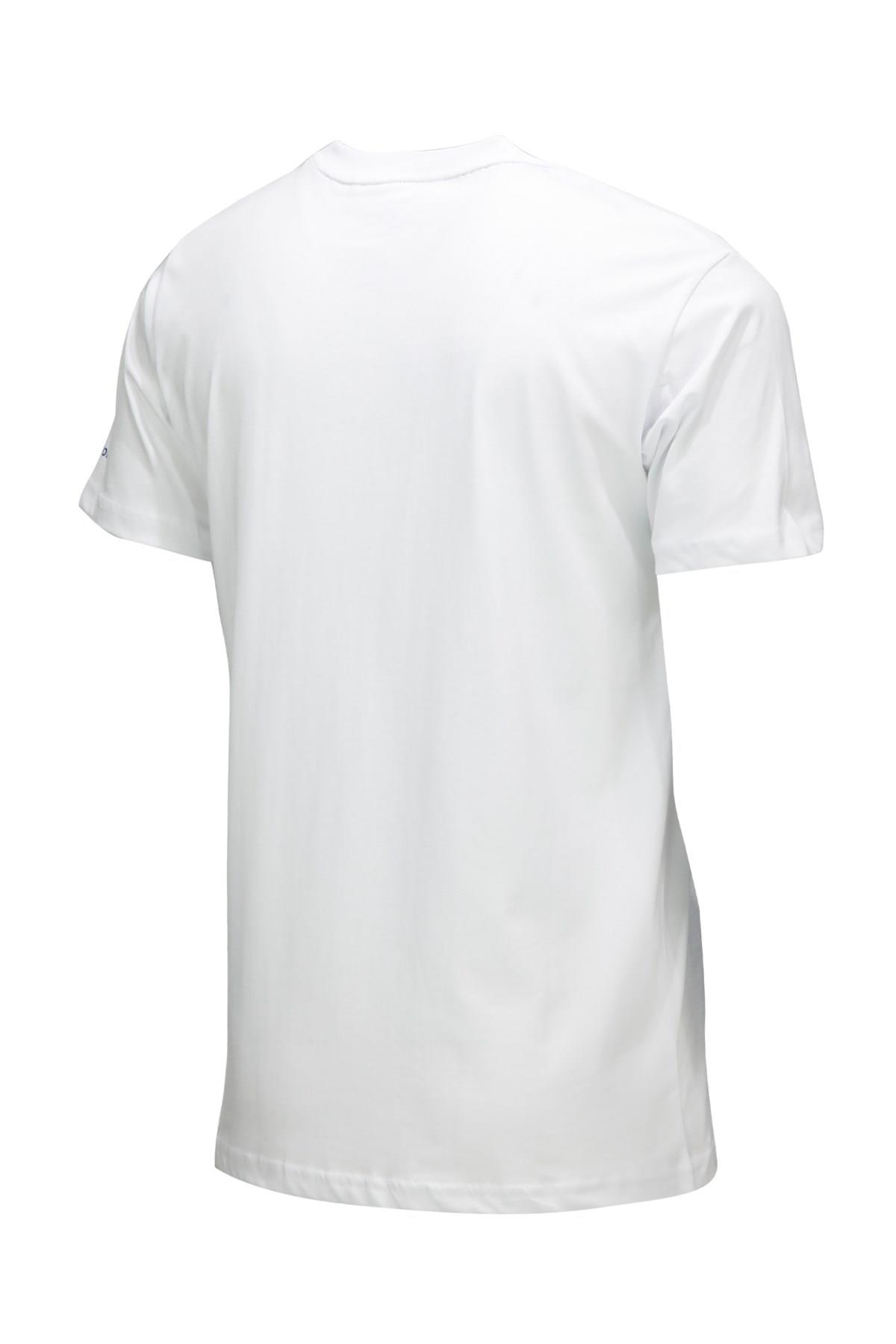 T-ShirtShinzoneErkek Bisiklet Yaka Standart Fit Discovery Göğüs Baskılı Beyaz T-Shirt