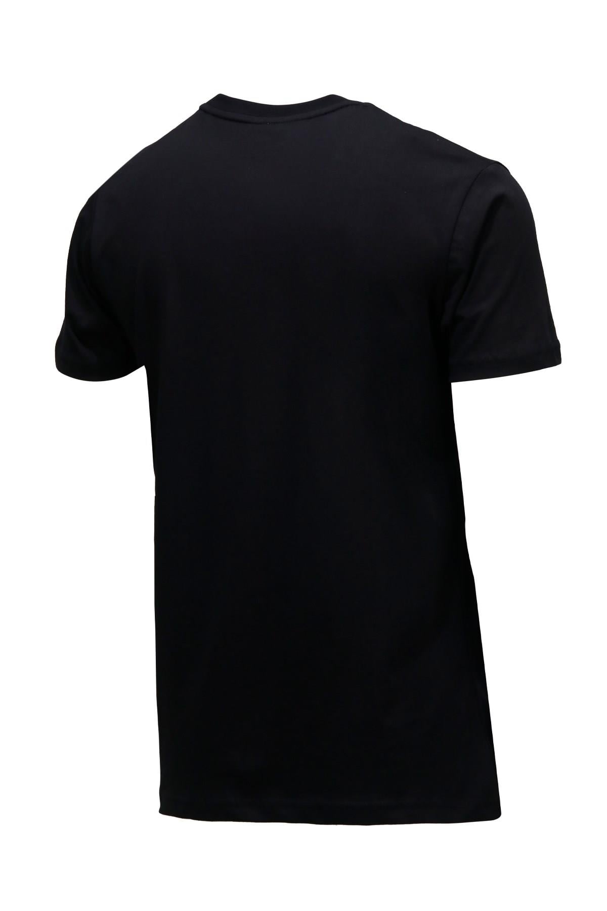 T-ShirtShinzoneErkek Bisiklet Yaka Standart Fit Discovery Göğüs Baskılı Siyah T-Shirt
