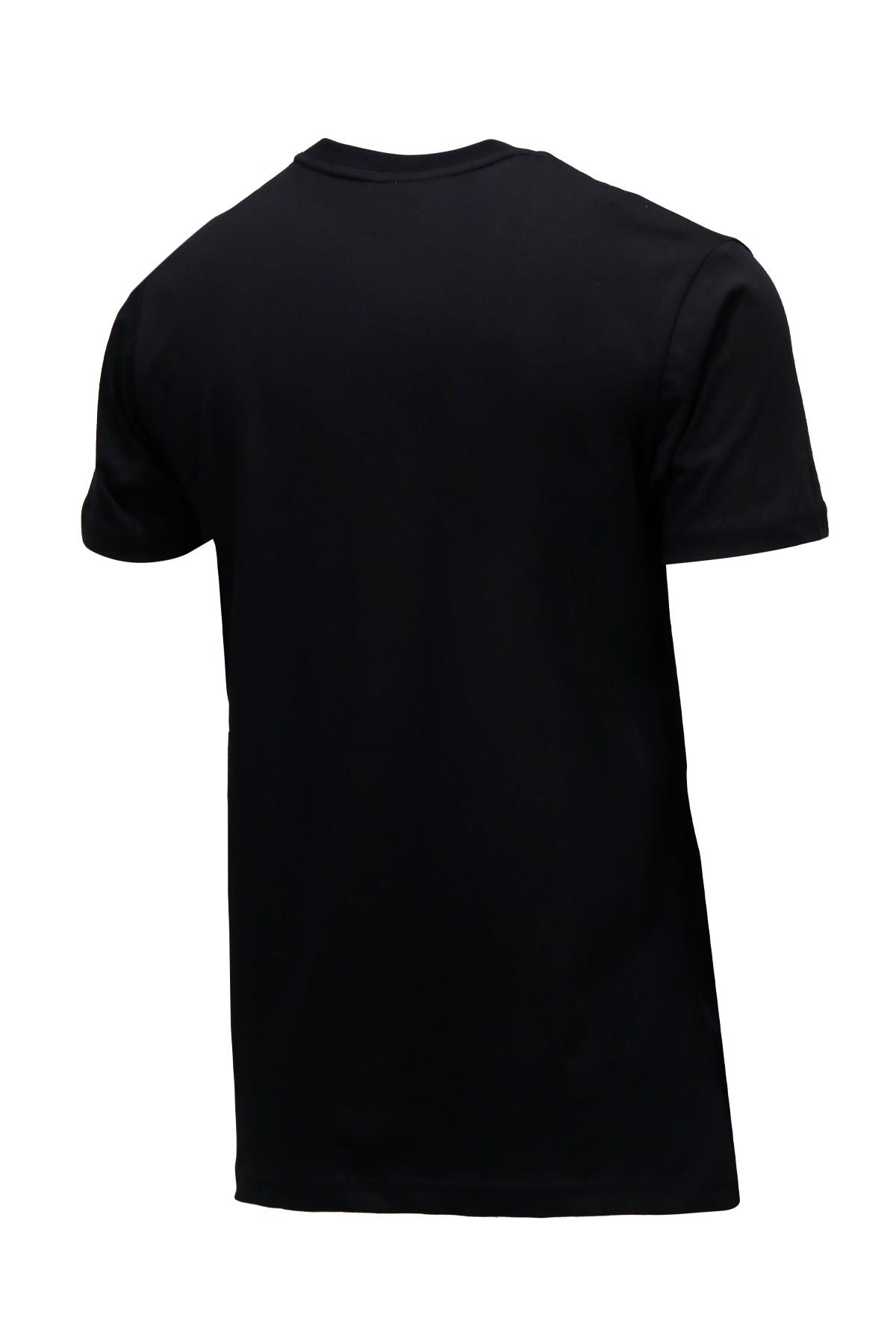 T-ShirtShinzoneErkek Bisiklet Yaka Standart Fit Discovery Göğüs Baskılı Siyah T-Shirt