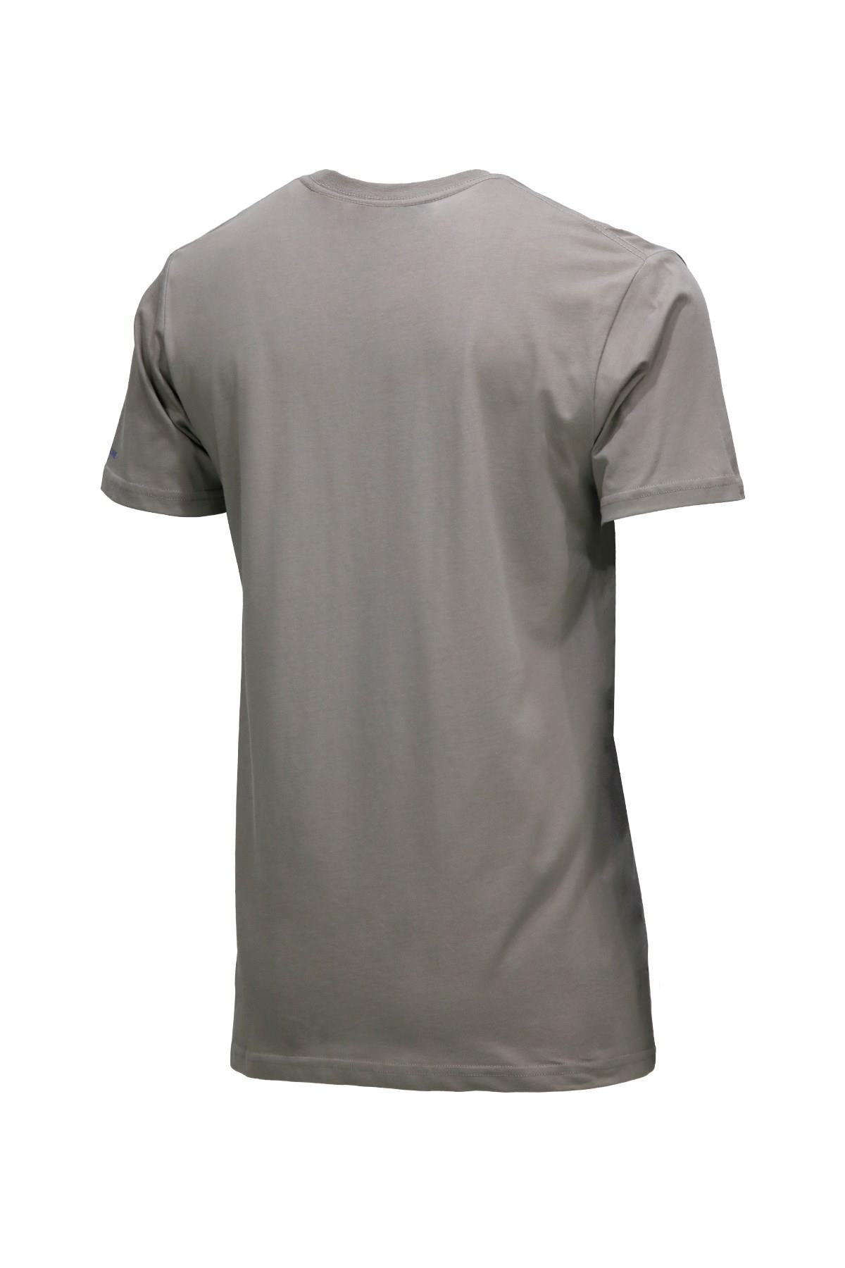 T-ShirtShinzoneErkek Bisiklet Yaka Standart Fit Göğüs Baskılı Vizon T-Shirt