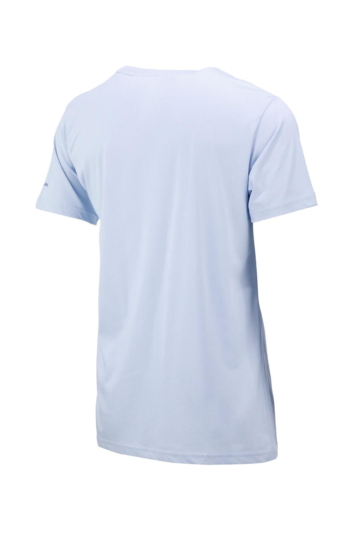 T-ShirtShinzoneErkek Bisiklet Yaka Standart Fit Göğüs Baskılı Mavi T-Shirt