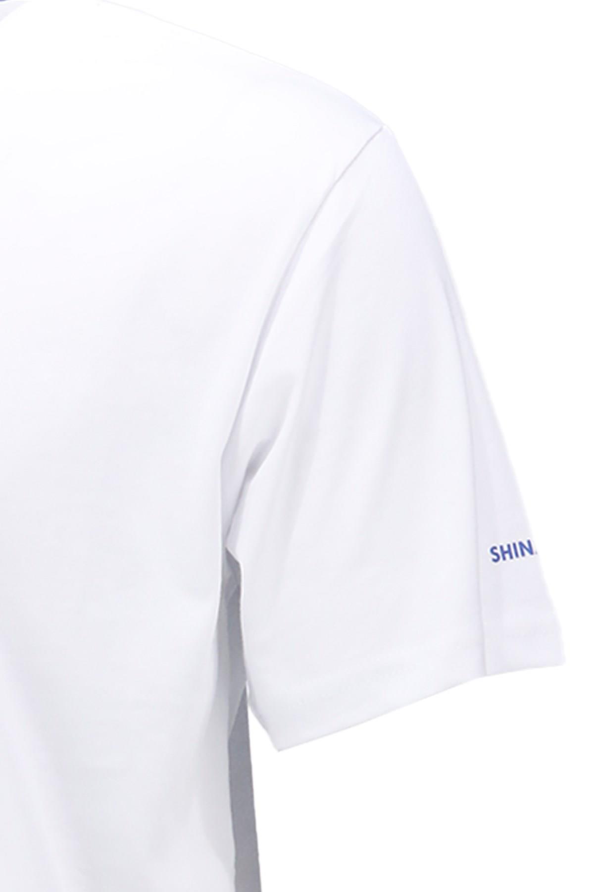 T-ShirtShinzoneErkek Bisiklet Yaka Standart Fit Göğüs Baskılı Beyaz T-Shirt