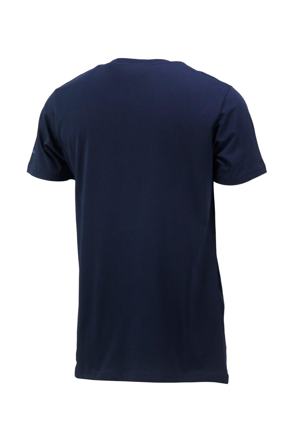 T-ShirtShinzoneErkek Bisiklet Yaka Standart Fit Göğüs Baskılı Lacivert T-Shirt