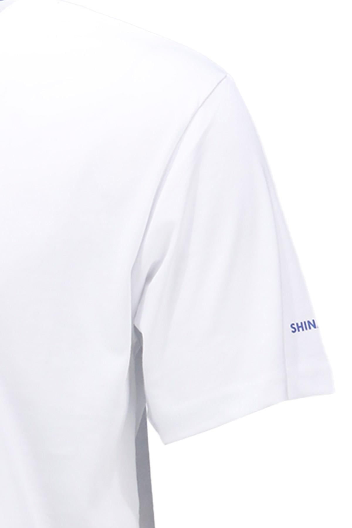 T-ShirtShinzoneErkek Bisiklet Yaka Standart Fit Göğüs Baskılı Beyaz T-Shirt