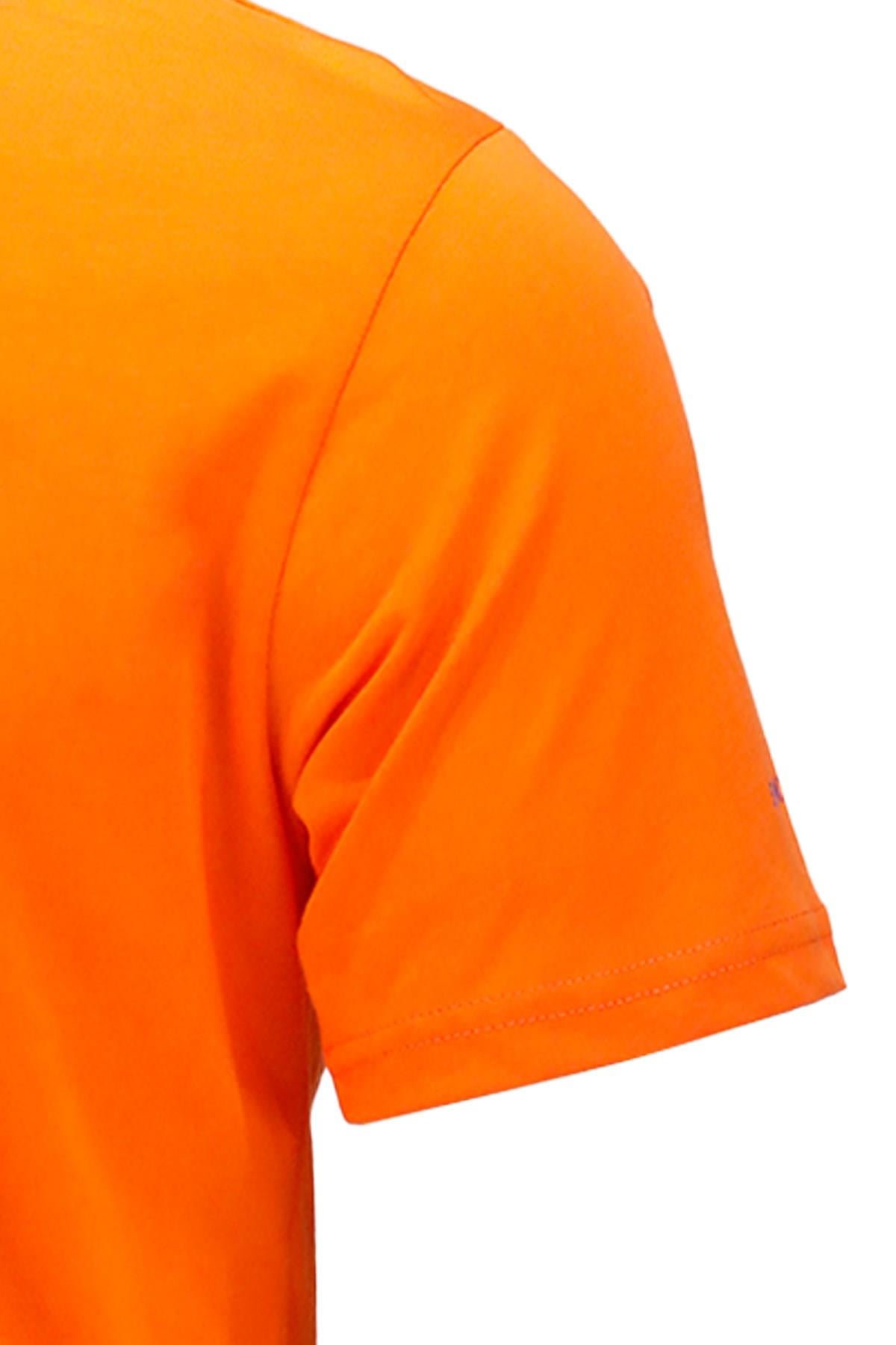 T-ShirtShinzoneErkek Bisiklet Yaka Standart Fit Göğüs Baskılı Turuncu T-Shirt