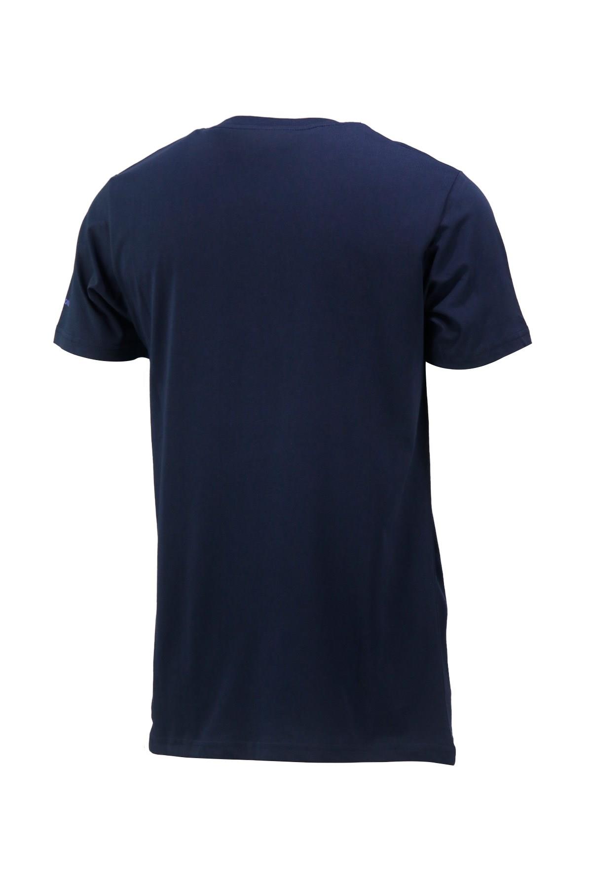 T-ShirtShinzoneErkek Bisiklet Yaka Standart Fit Göğüs Baskılı Lacivert T-Shirt