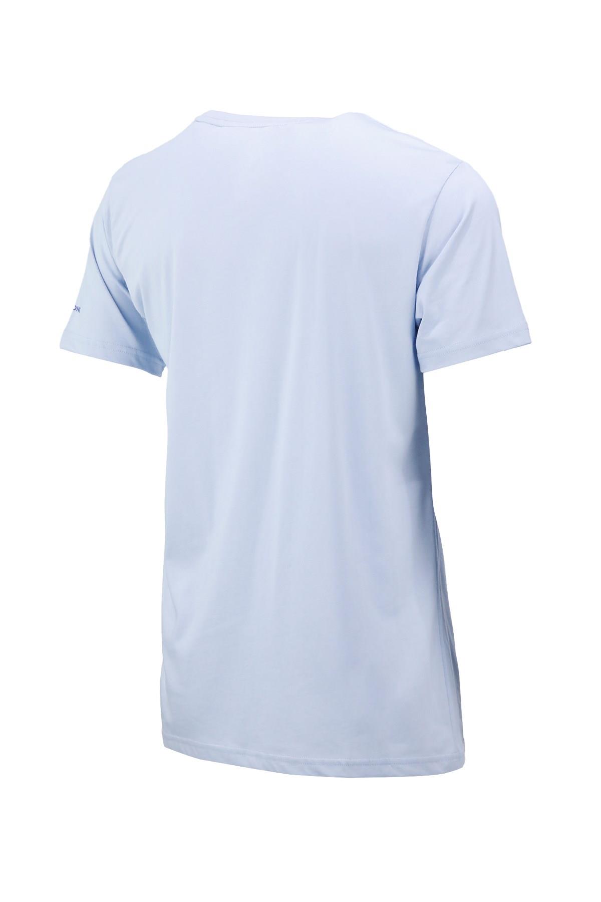 T-ShirtShinzoneErkek Bisiklet Yaka Standart Fit Göğüs Baskılı Mavi T-Shirt