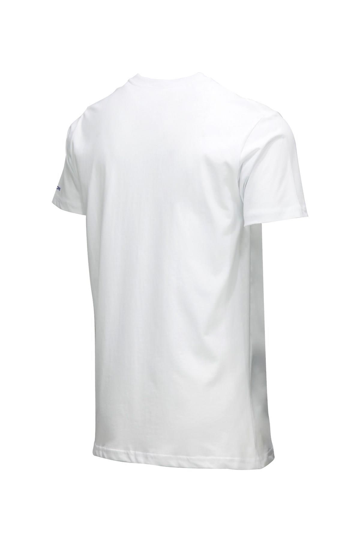 T-ShirtShinzoneErkek Bisiklet Yaka Standart Fit Göğüs Baskılı Beyaz T-Shirt