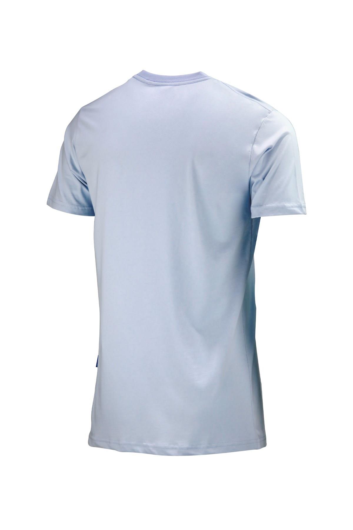 T-ShirtShinzoneErkek Bisiklet Yaka Standart Fit Mavi T-Shirt
