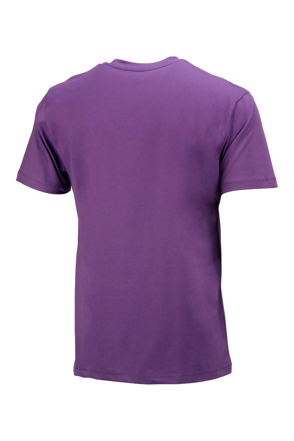 T-ShirtShinzoneErkek Bisiklet Yaka Standart Fit Mor T-Shirt