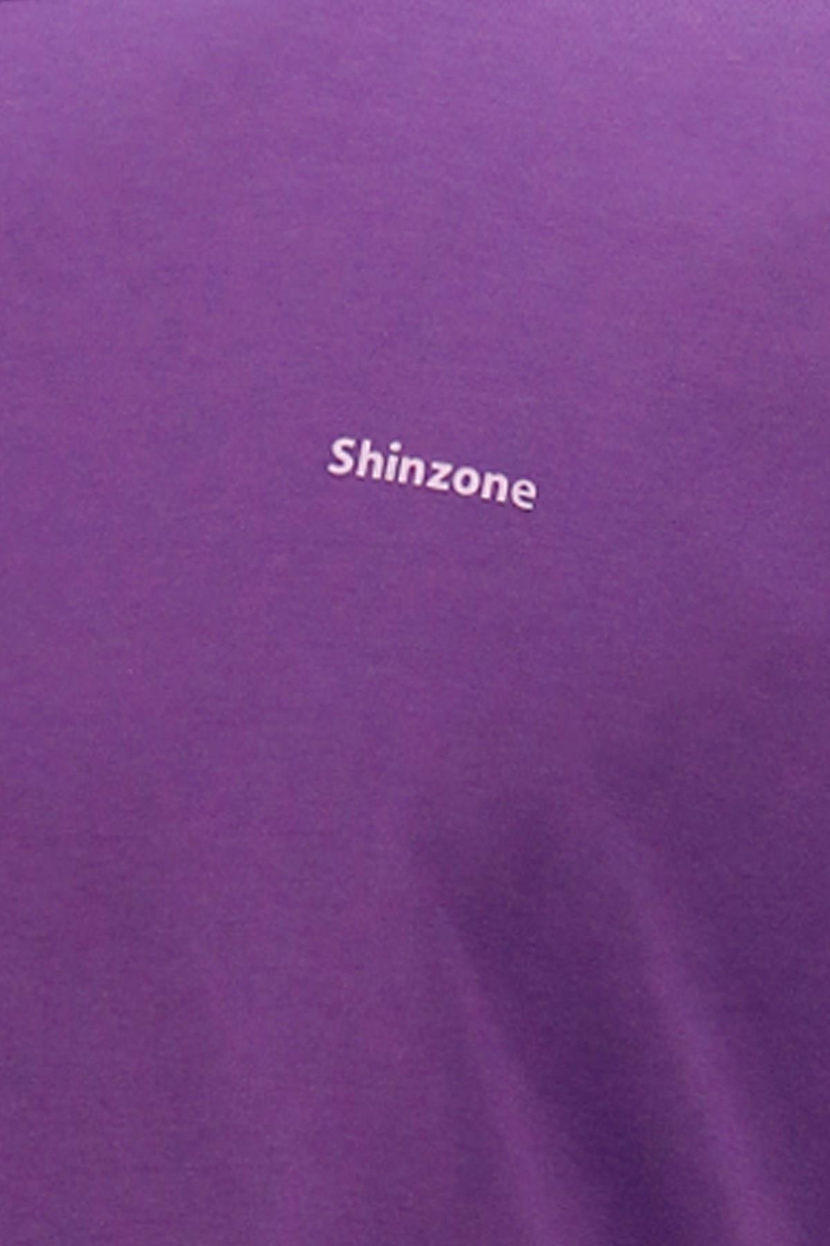 T-ShirtShinzoneErkek Bisiklet Yaka Standart Fit Mor T-Shirt