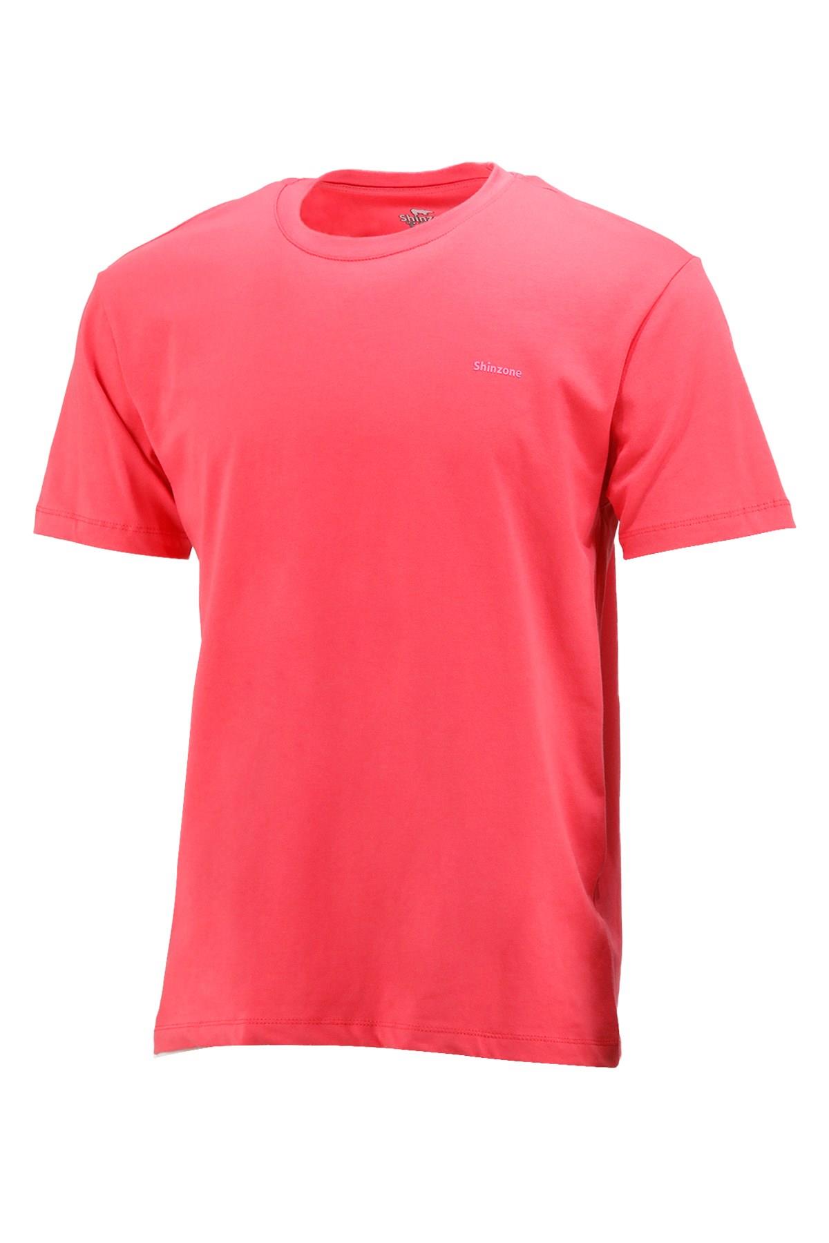 T-ShirtShinzoneErkek Bisiklet Yaka Standart Fit Nar Çiçeği T-Shirt