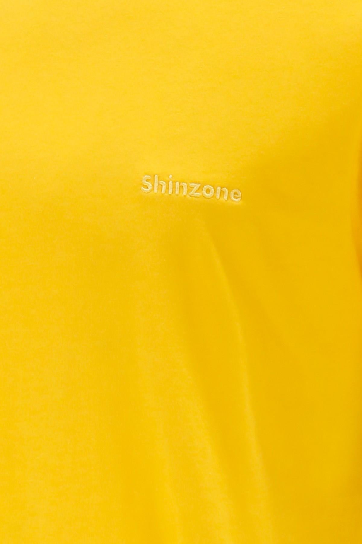 T-ShirtShinzoneErkek Bisiklet Yaka Standart Fit Sarı T-Shirt