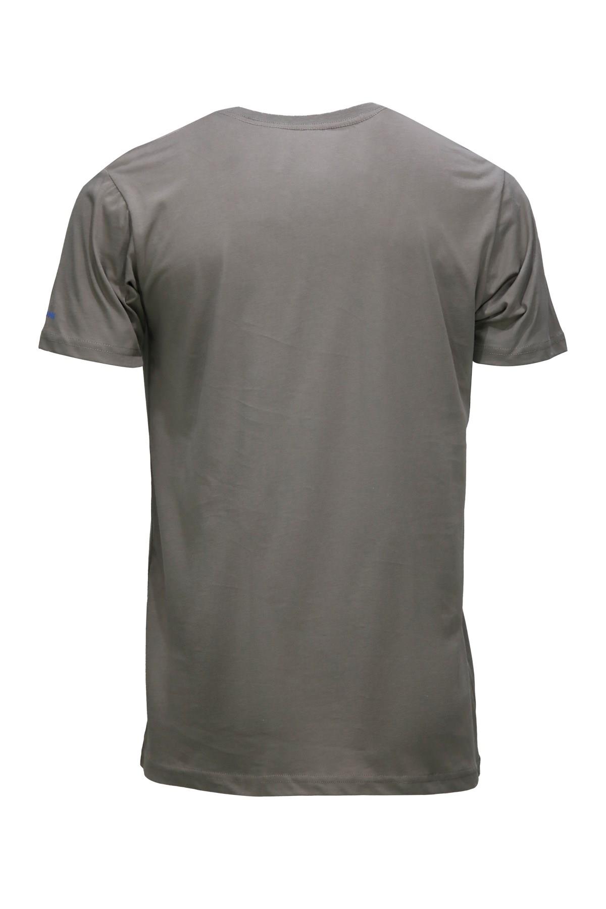 T-ShirtShinzoneErkek Bisiklet Yaka Standart Fit Shinzone Göğüs Baskılı Vizon T-Shirt