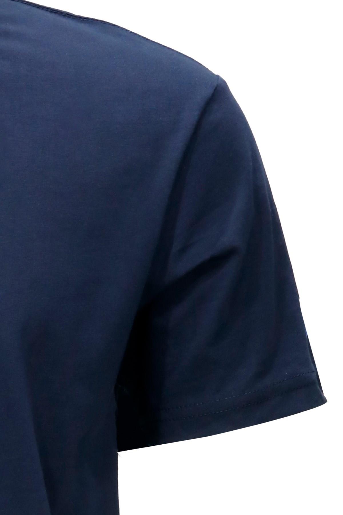 T-ShirtShinzoneErkek Bisiklet Yaka Standart Fit Shinzone Göğüs Baskılı Lacivert T-Shirt