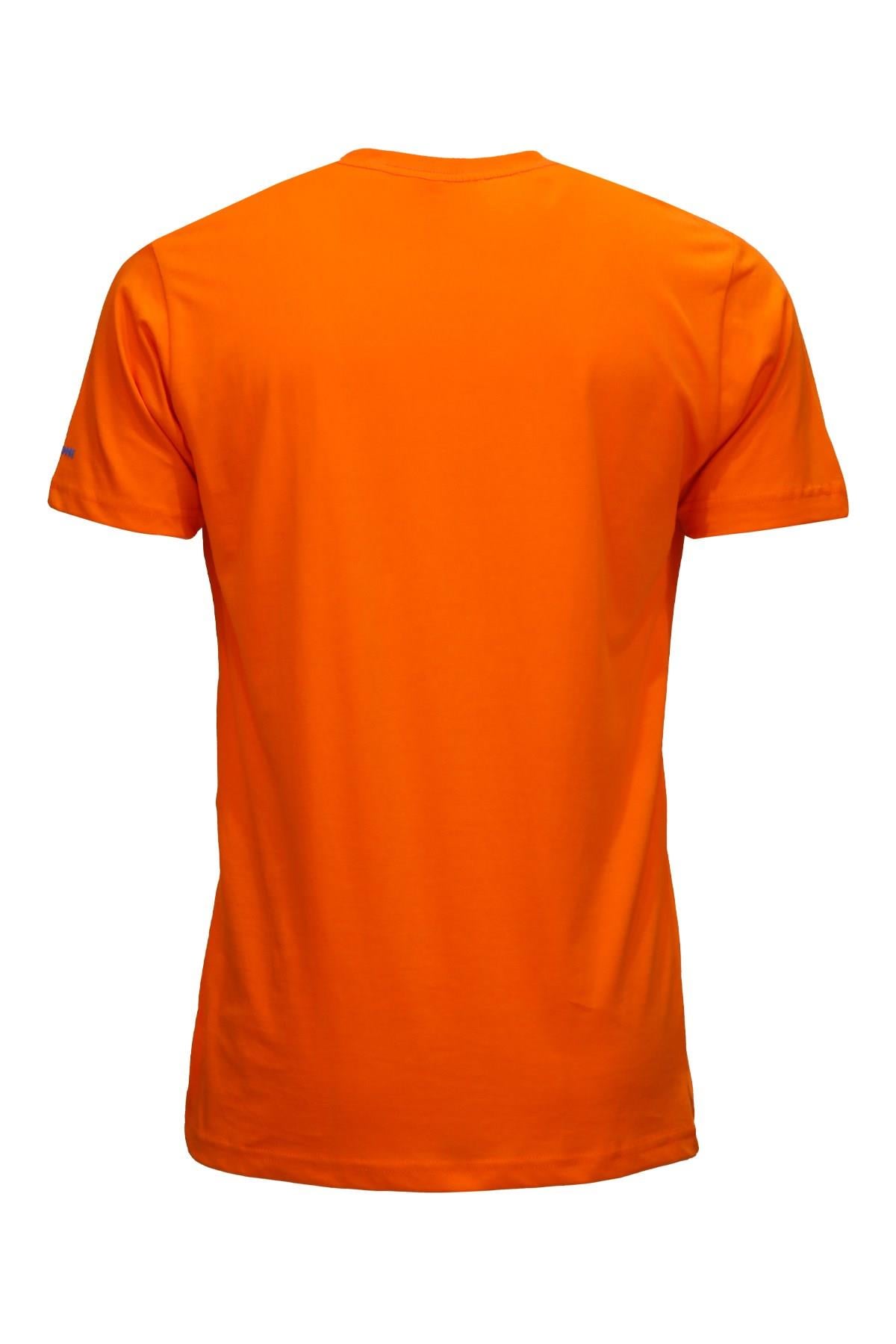 T-ShirtShinzoneErkek Bisiklet Yaka Standart Fit Shinzone Göğüs Baskılı Turuncu T-Shirt