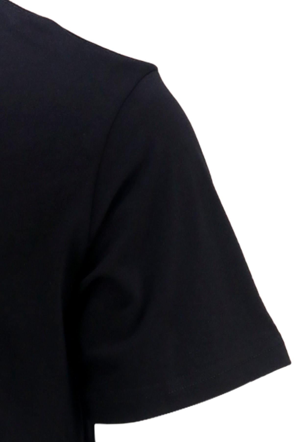 T-ShirtShinzoneErkek Bisiklet Yaka Standart Fit Siyah T-Shirt