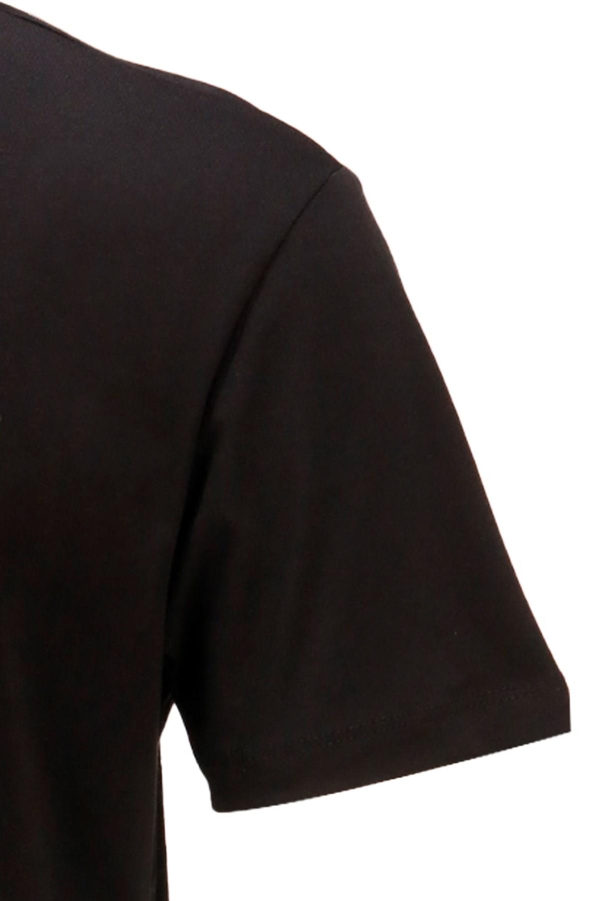 T-ShirtShinzoneErkek Bisiklet Yaka Standart Fit Siyah T-Shirt