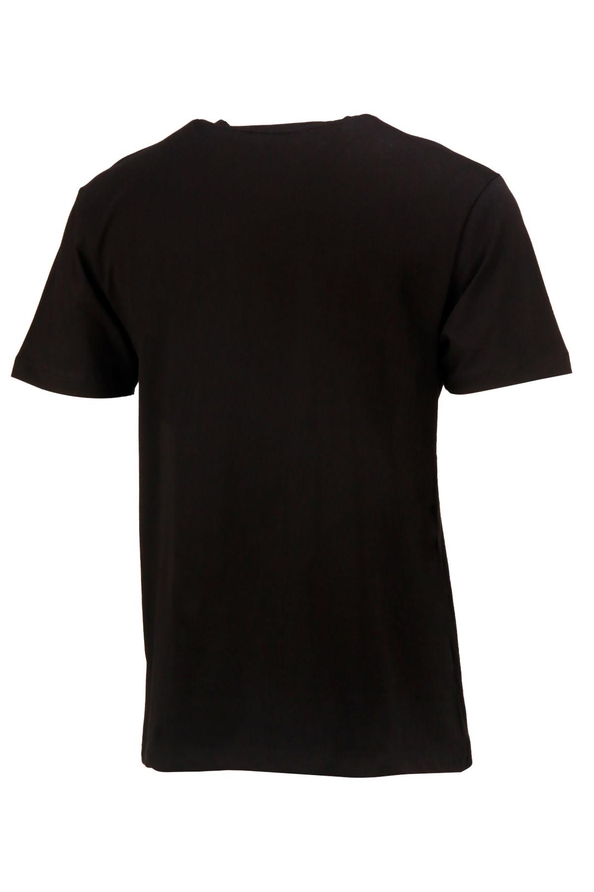 T-ShirtShinzoneErkek Bisiklet Yaka Standart Fit Siyah T-Shirt