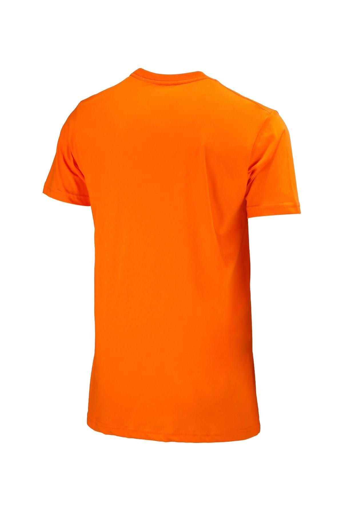 T-ShirtShinzoneErkek Bisiklet Yaka Standart Fit Turuncu T-Shirt