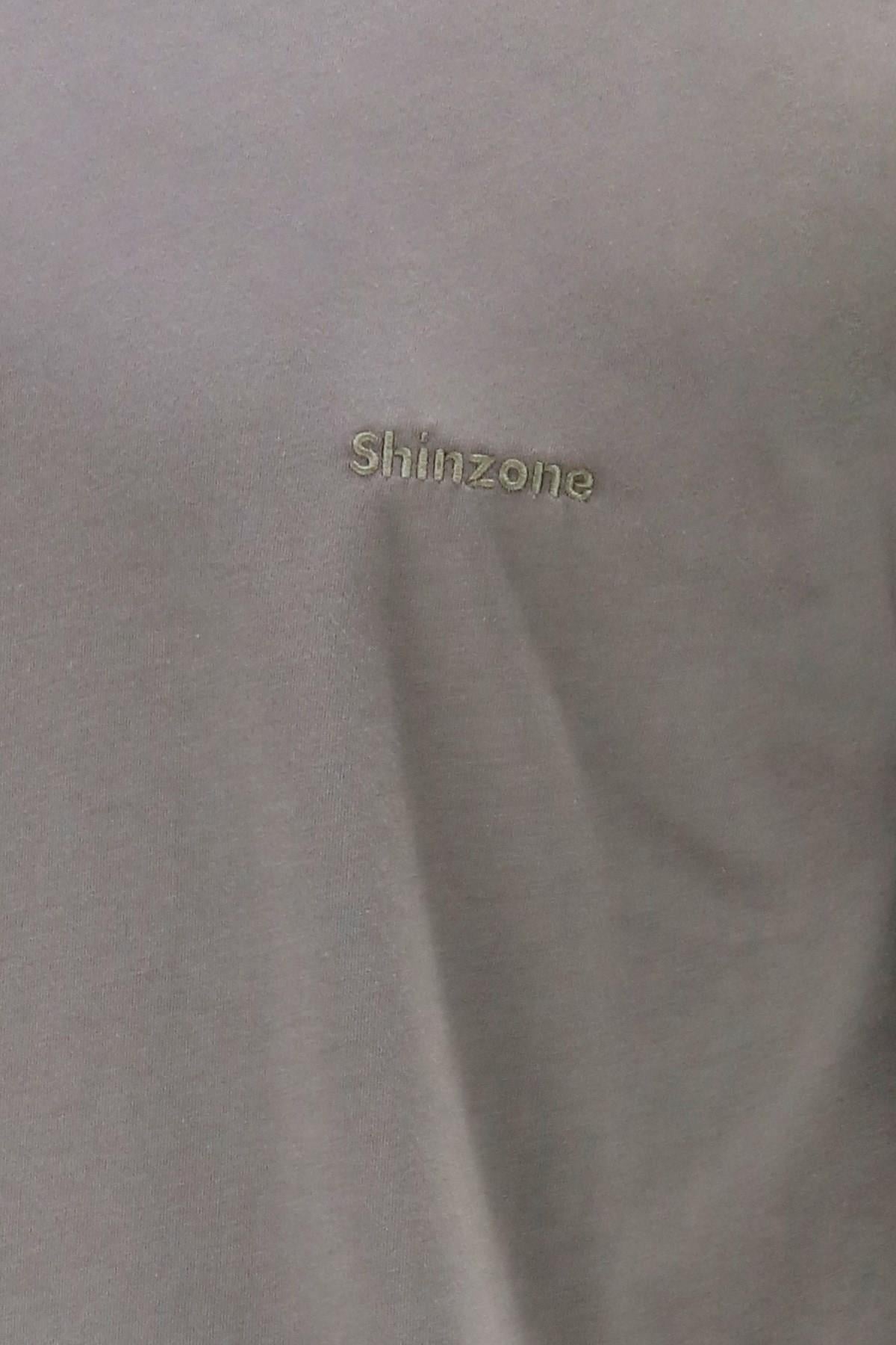 T-ShirtShinzoneErkek Bisiklet Yaka Standart Fit Vizon T-Shirt