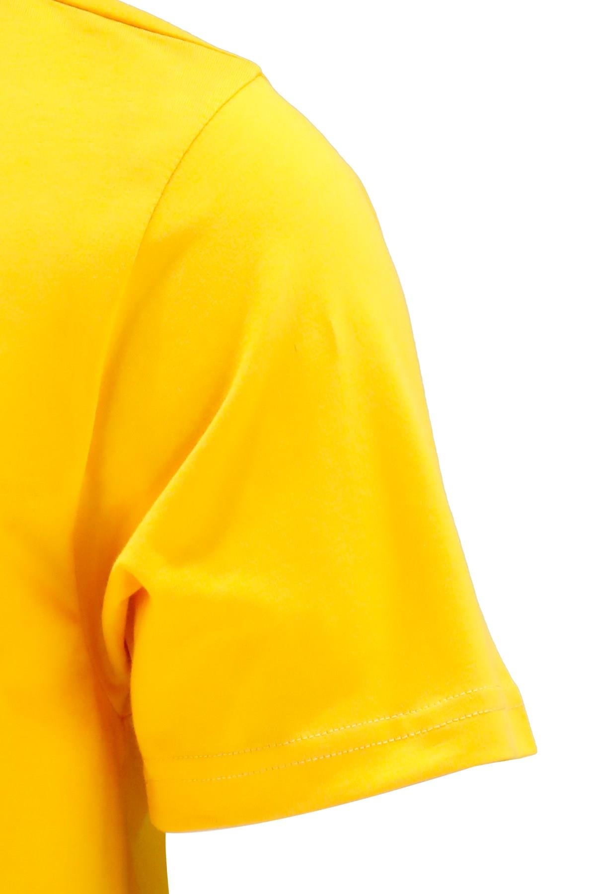 T-ShirtShinzoneErkek Bisiklet Yaka Standart Göğüs Baskılı Sarı T-Shirt