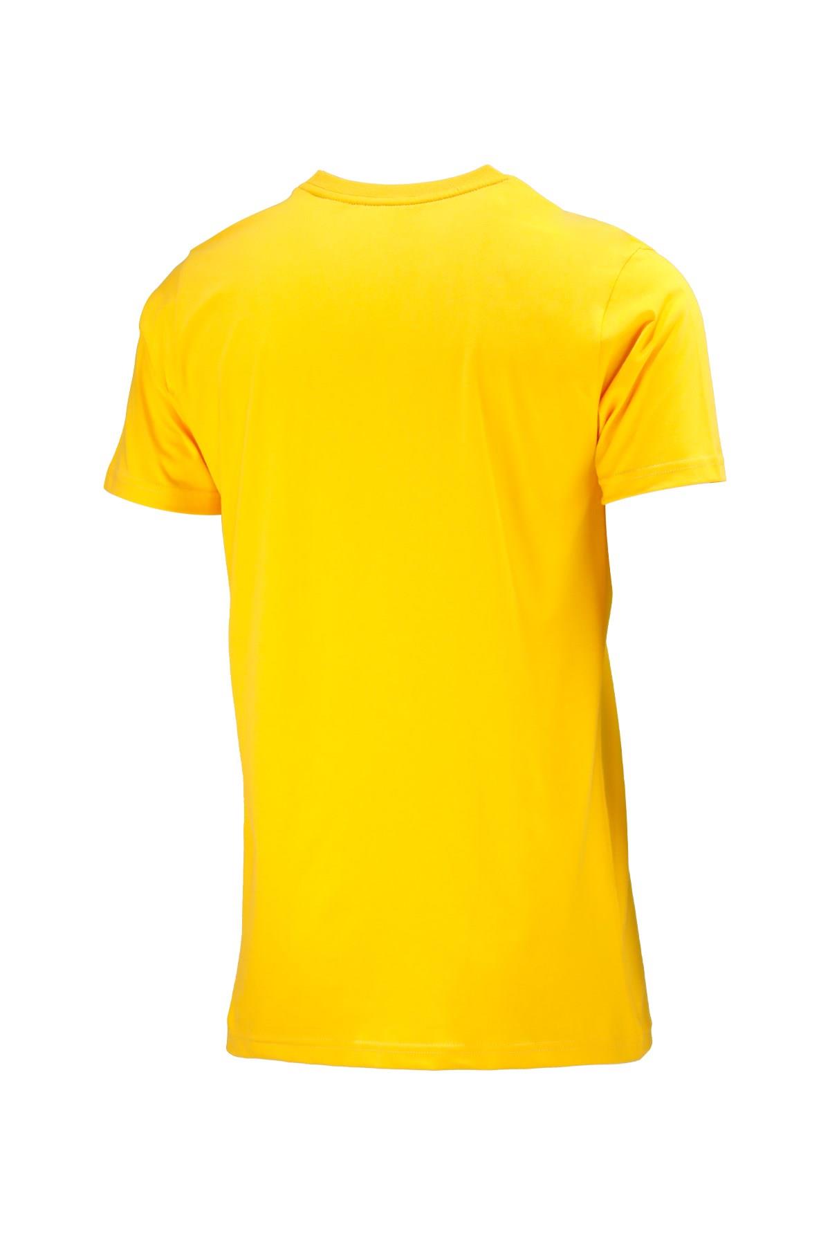 T-ShirtShinzoneErkek Bisiklet Yaka Standart Göğüs Baskılı Sarı T-Shirt