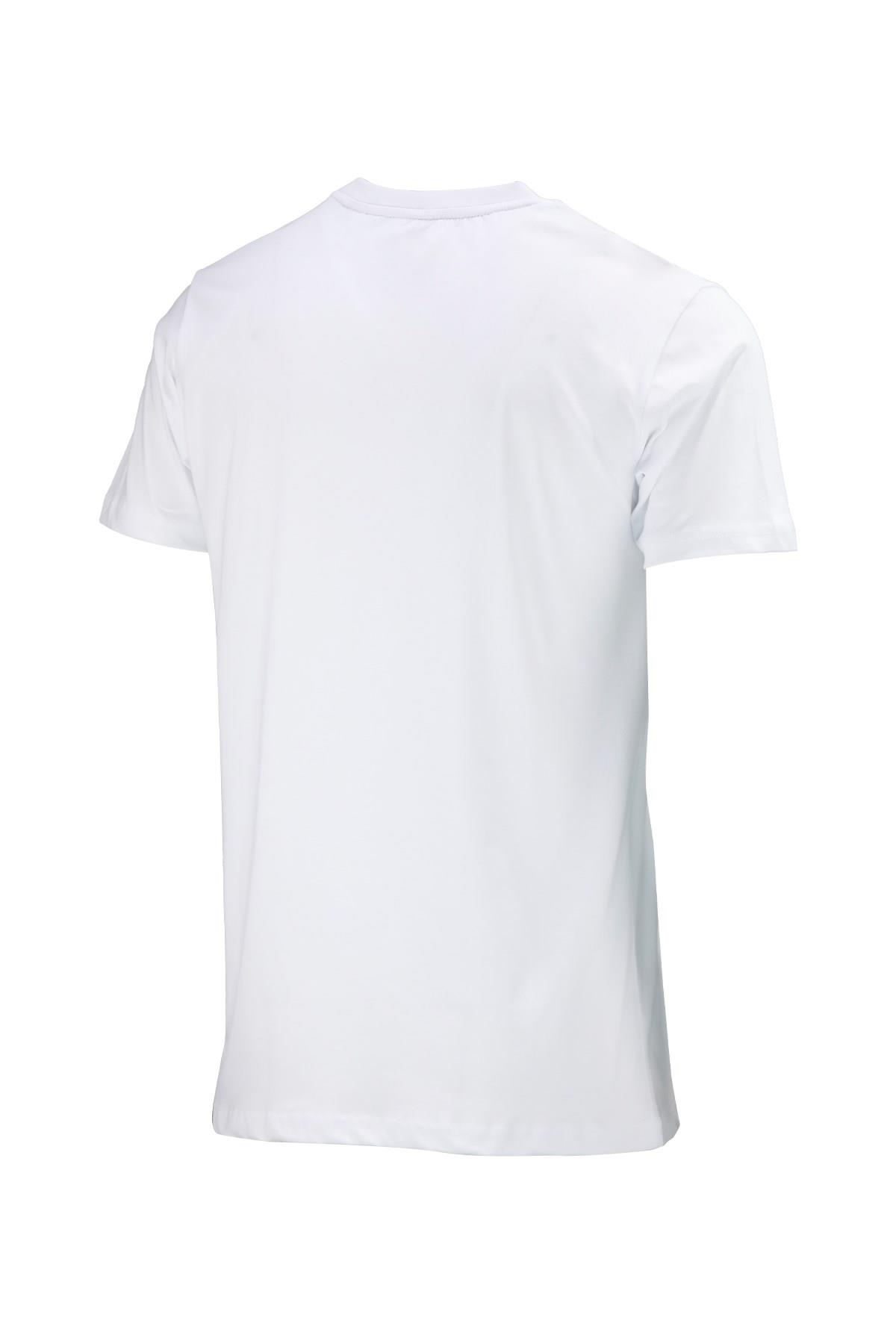 T-ShirtShinzoneErkek Bisiklet Yaka Standart Göğüs Baskılı Beyaz T-Shirt