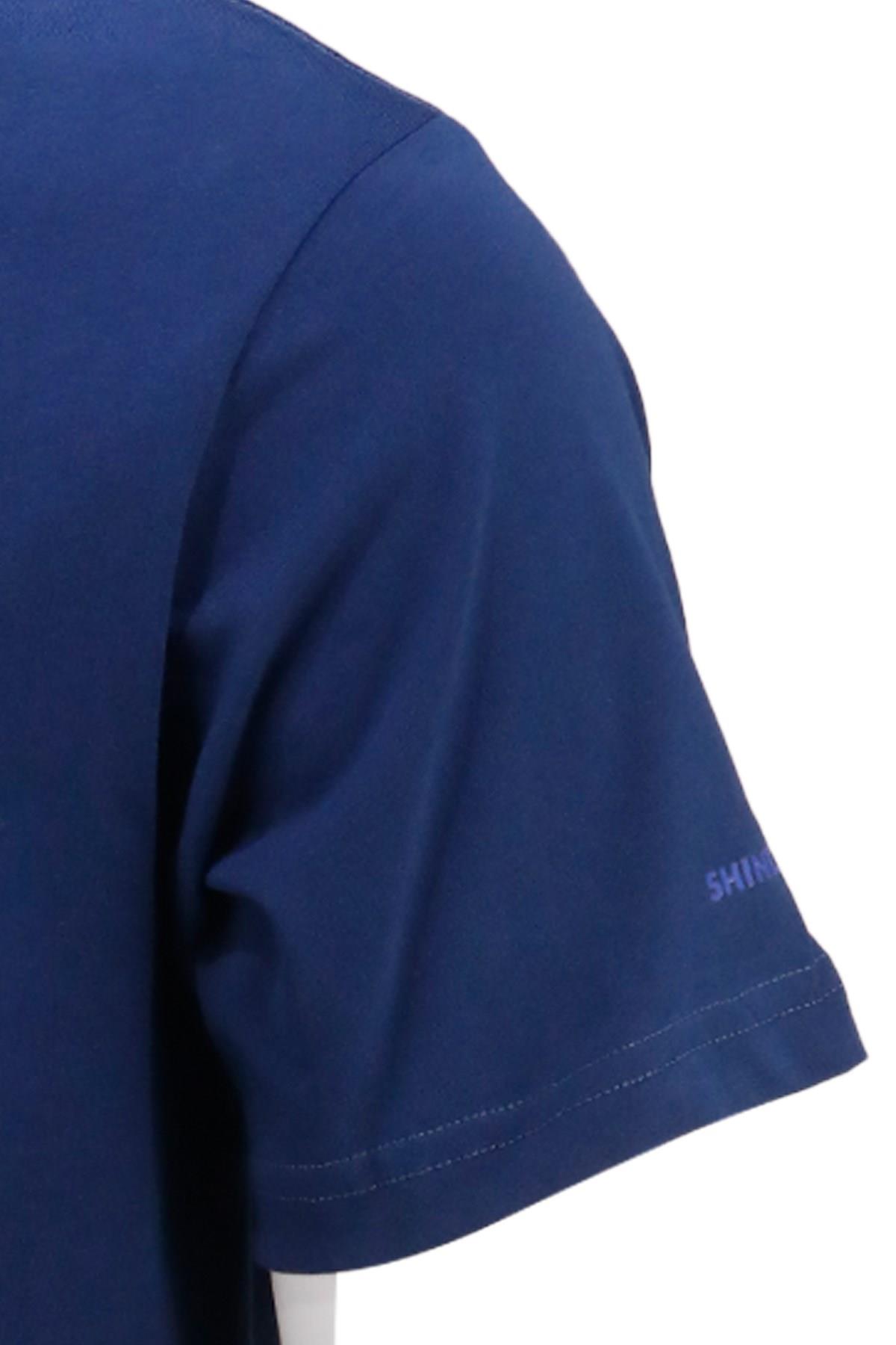T-ShirtShinzoneErkek Bisiklet Yaka Yazlık Göğüs Baskılı Standart Fit Bordo T-Shirt