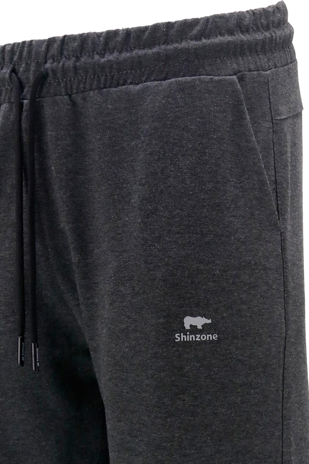 Eşofman AltıShinzoneErkek Esnek Lastikli Rahat Koyu Antrasit Eşofman Altı