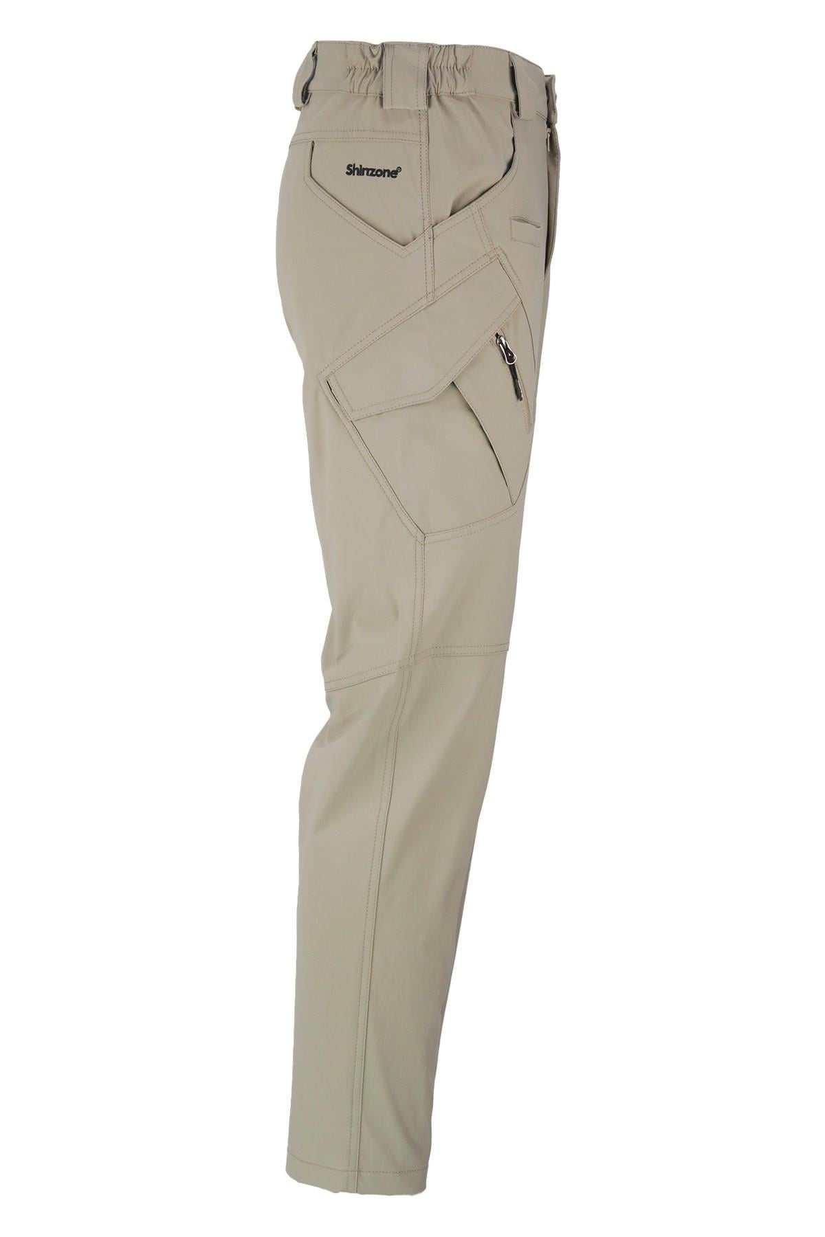 PantolonShinzoneErkek Fit Cepli Taktik Bej Pantolon