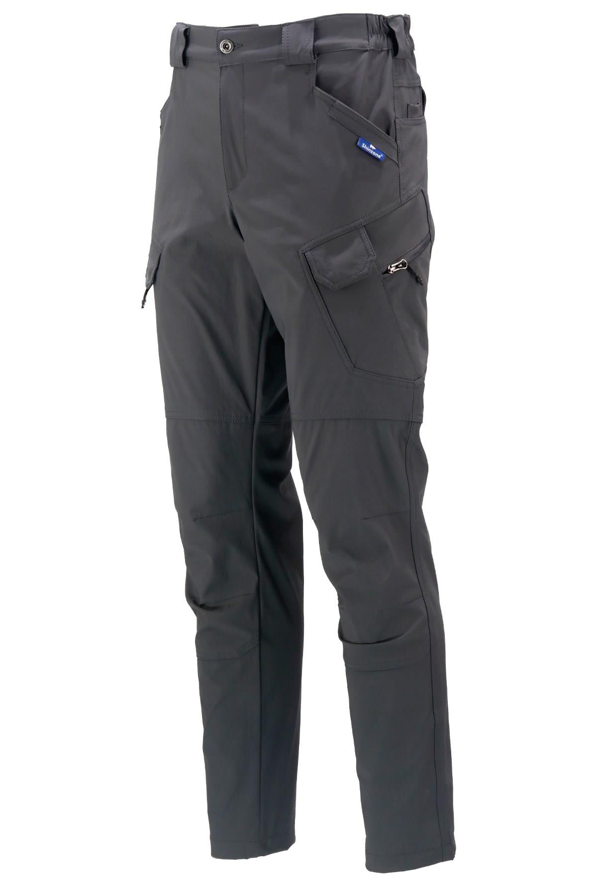 PantolonShinzoneErkek Fit Şık Cepli Taktik Antrasit Pantolon