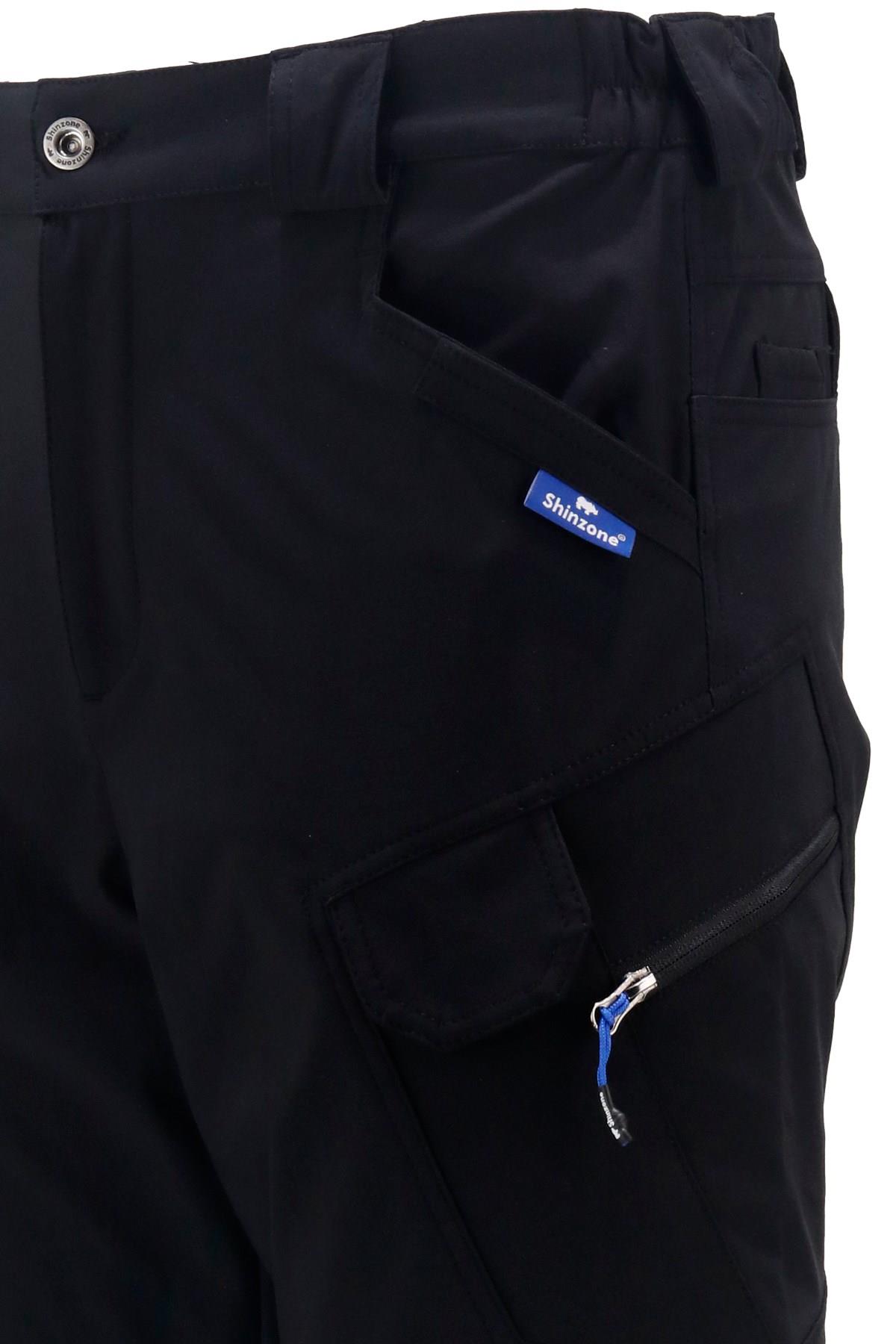 PantolonShinzoneErkek Fit Şık Cepli Taktik Siyah Pantolon