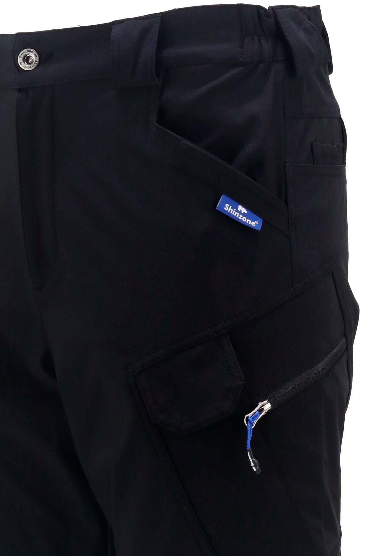 PantolonShinzoneErkek Fit Şık Cepli Taktik Siyah Pantolon