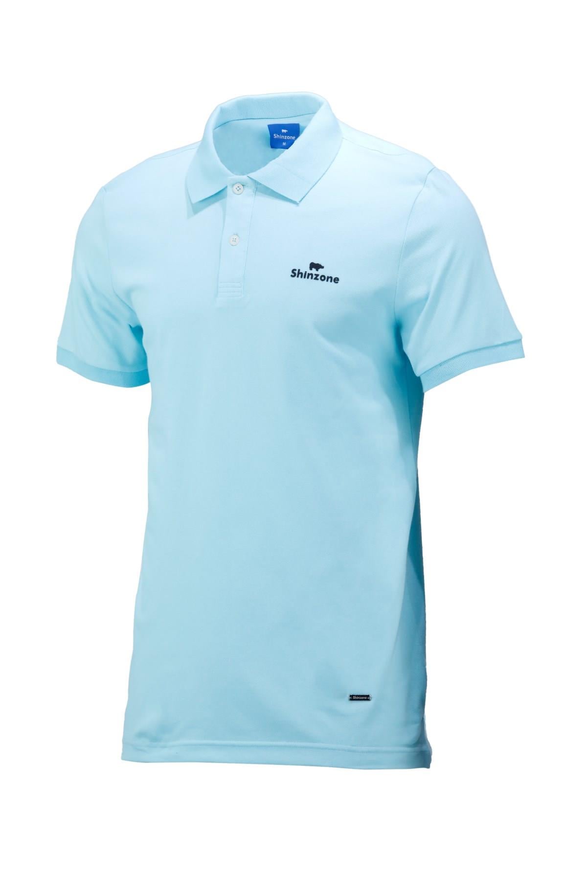 Polo Yaka T-ShirtShinzoneErkek Polo Yaka Yumuşak Dokulu, Kol Bantlı Mint T-Shirt