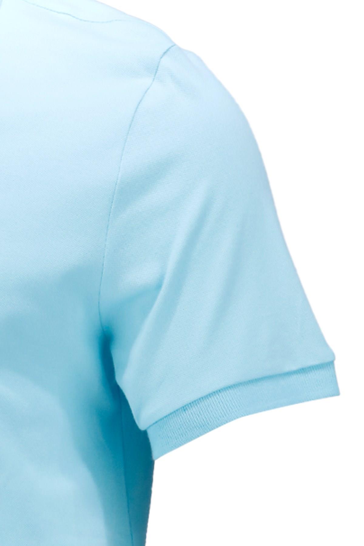 Polo Yaka T-ShirtShinzoneErkek Polo Yaka Yumuşak Dokulu, Kol Bantlı Mint T-Shirt