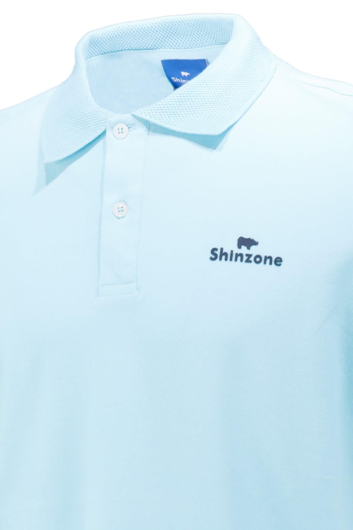 Polo Yaka T-ShirtShinzoneErkek Polo Yaka Yumuşak Dokulu, Kol Bantlı Mint T-Shirt