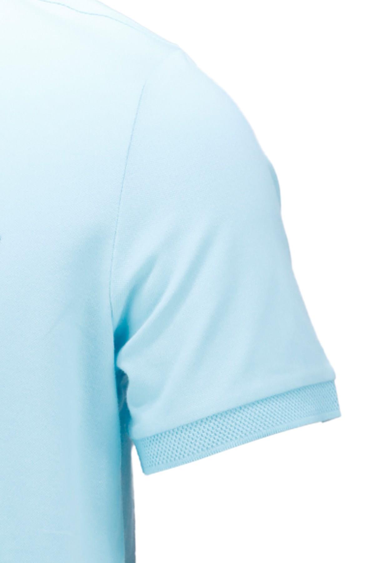 Polo Yaka T-ShirtShinzoneErkek Polo Yaka Yumuşak Dokulu, Kol Bantlı Mint T-Shirt