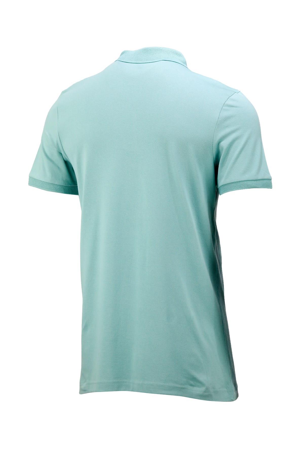 Polo Yaka T-ShirtShinzoneErkek Polo Yaka Yumuşak Dokulu, Kol Bantlı Mint Yeşili T-Shirt