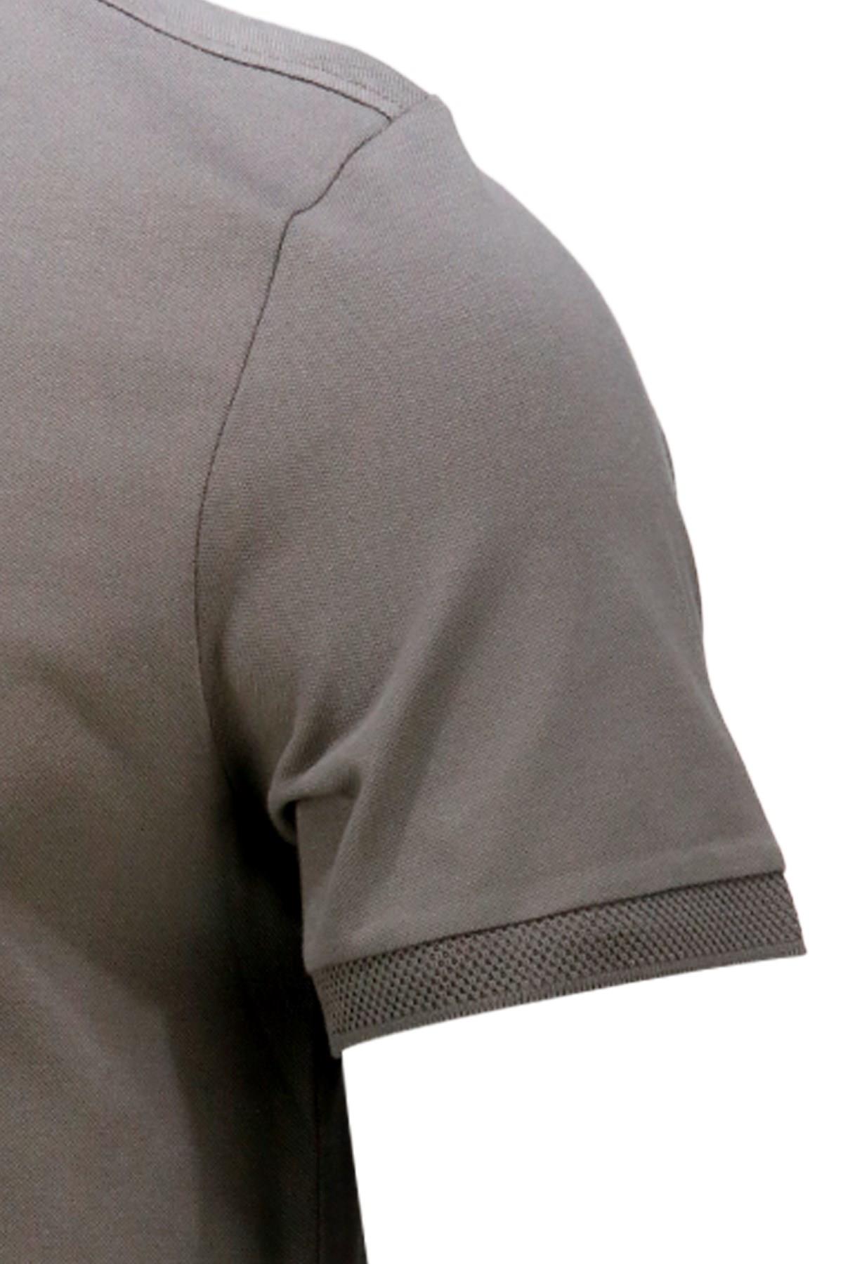 Polo Yaka T-ShirtShinzoneErkek Polo Yaka Yumuşak Dokulu, Kol Bantlı Haki T-Shirt