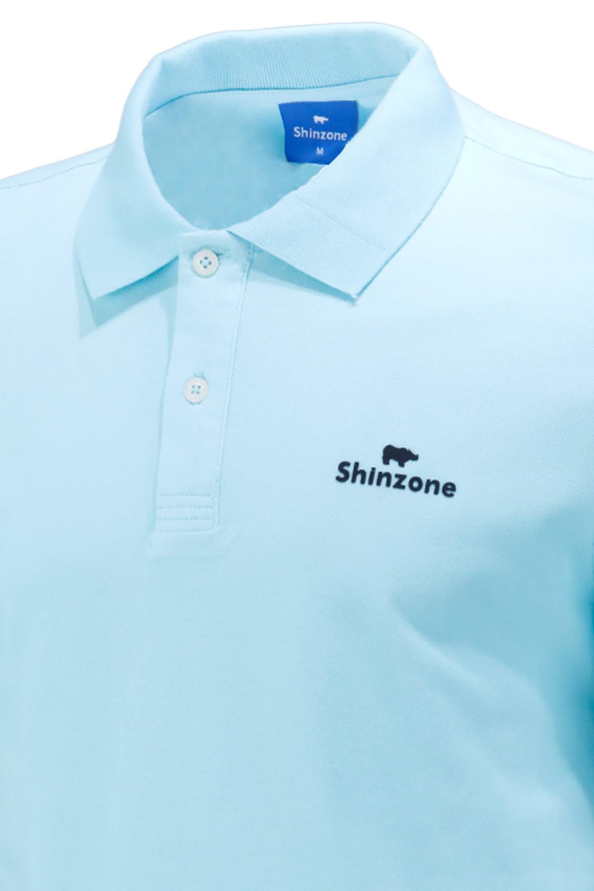 Polo Yaka T-ShirtShinzoneErkek Polo Yaka Yumuşak Dokulu, Kol Bantlı Mint T-Shirt