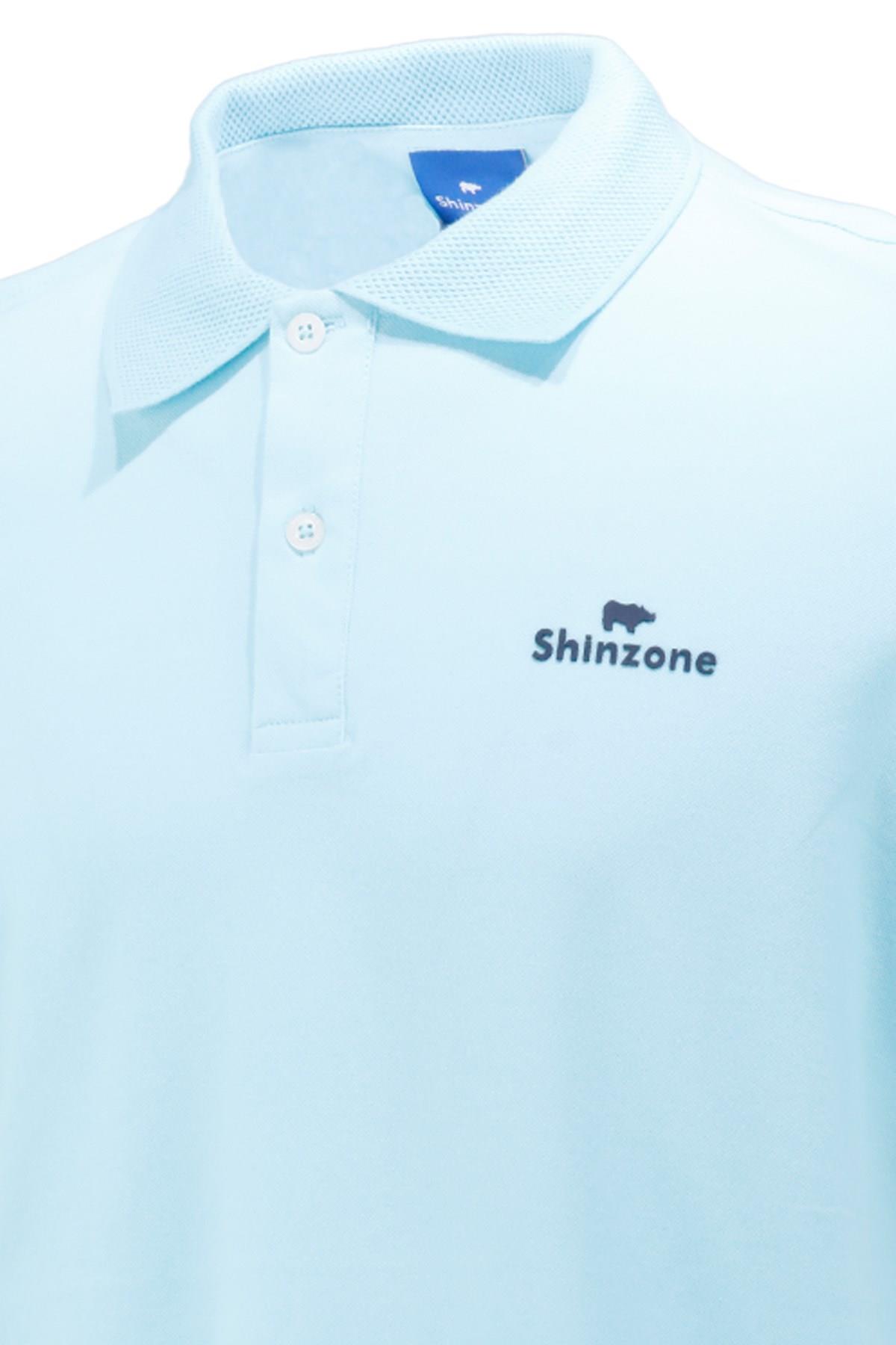 Polo Yaka T-ShirtShinzoneErkek Polo Yaka Yumuşak Dokulu, Kol Bantlı Mint T-Shirt
