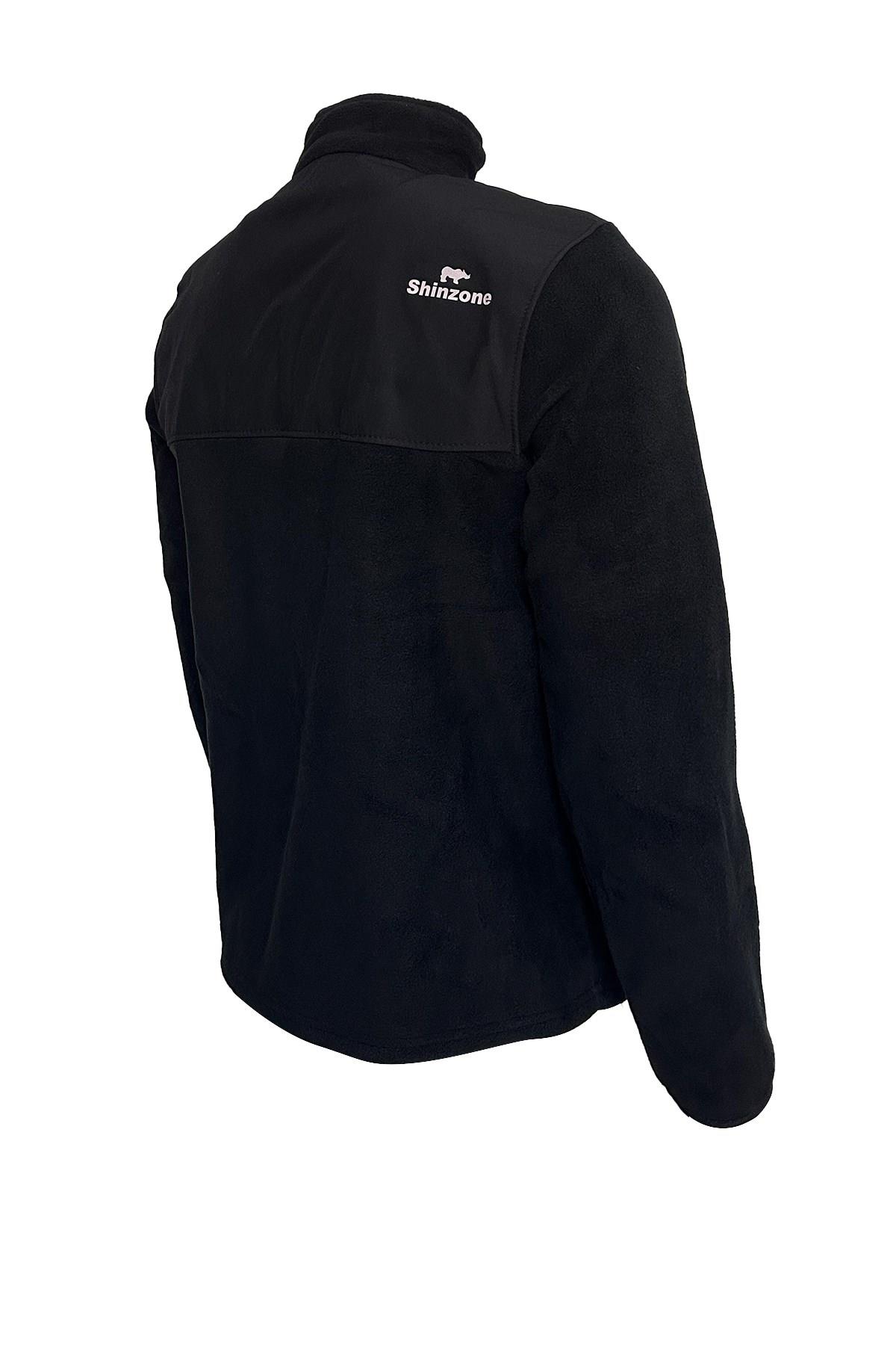 SweatshirtShinzoneErkek Regular Fit Fermuarlı Cepli Battal Büyük Beden Polar Siyah Sweatshirt