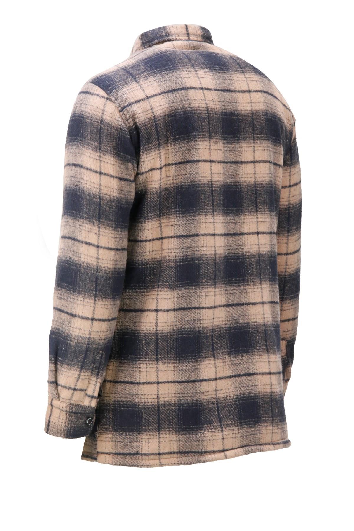 GömlekShinzoneErkek Regular Fit Peluşlu Çift Cep Kapaklı Çıtçıtlı Oduncu Kahve Gömlek